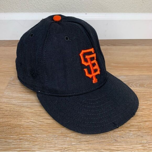 New Era Vintage Distressed 100% Wool San Francisco Giants Fitted Hat - Picture 4 of 11
